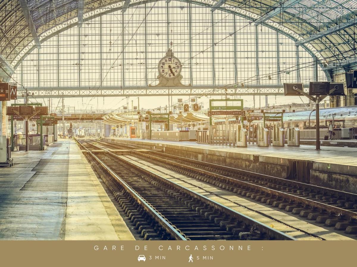 L'Eden ~ Poche Gare ~ Centre Ville ~ Parking Carcassonne Ngoại thất bức ảnh
